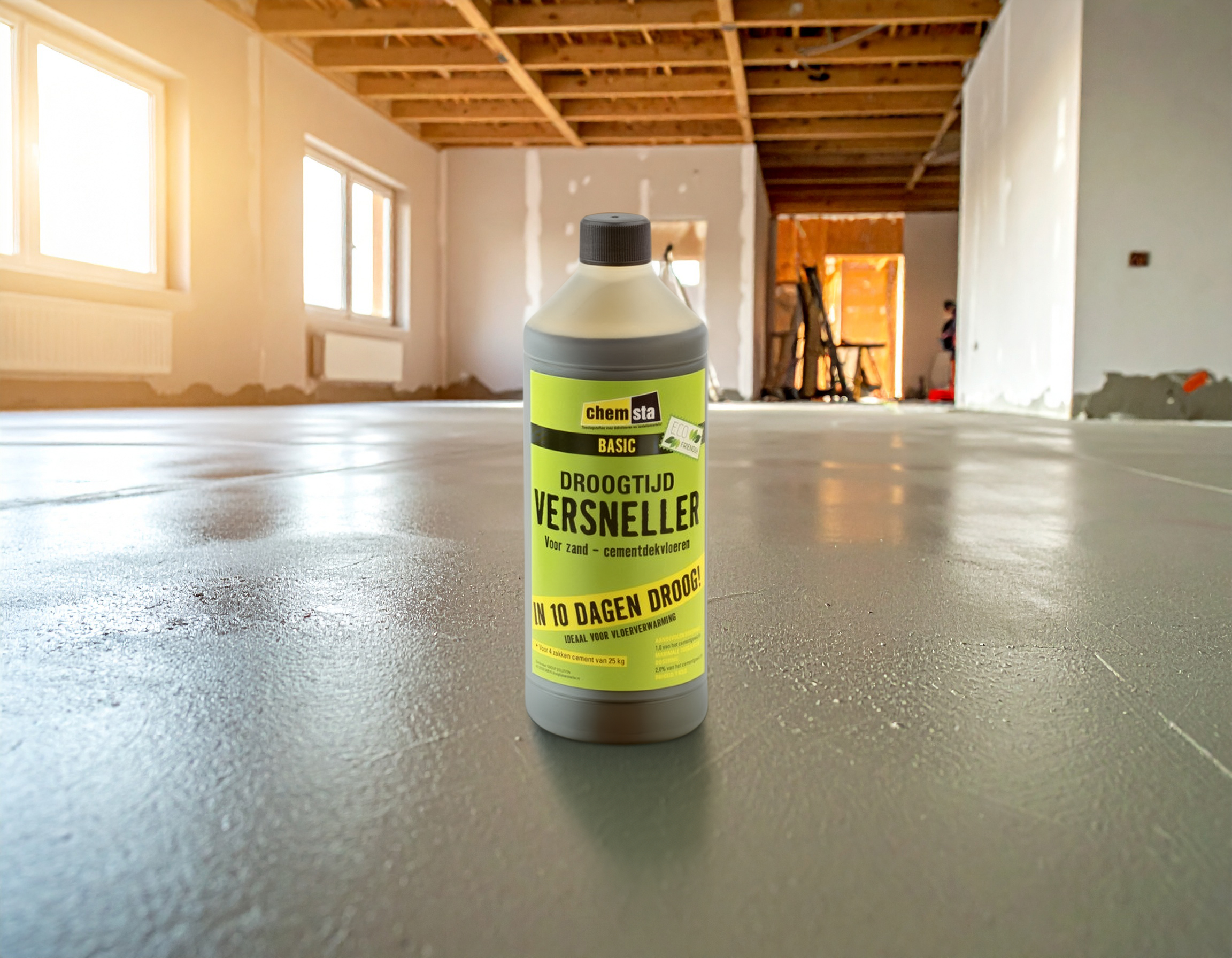 Natte cementdekvloer