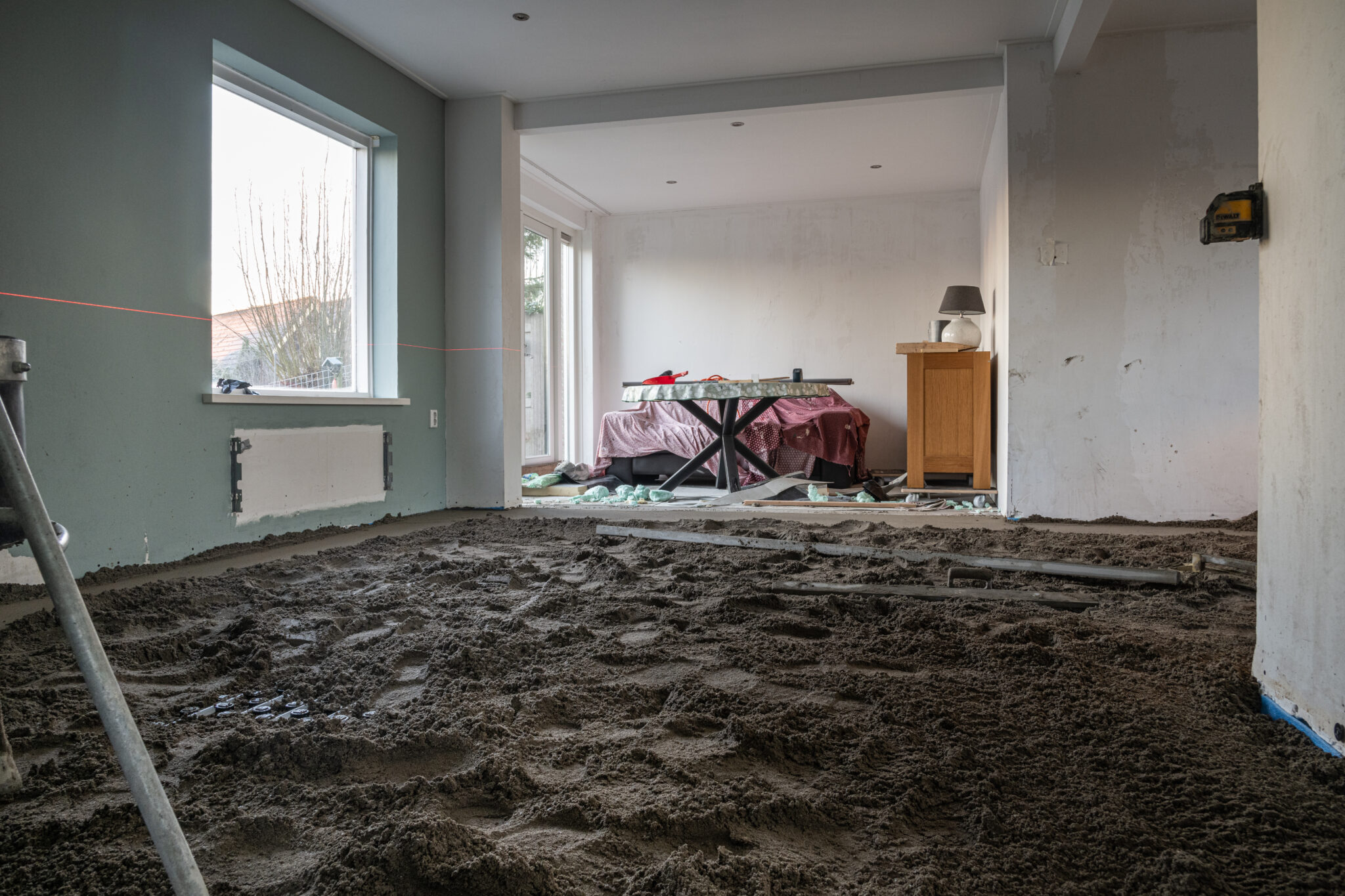 Cementdekvloer aanbrengen