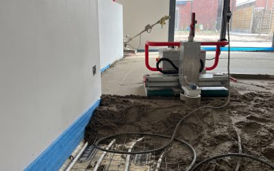 Vloerenrobot voor zandcement dekvloeren